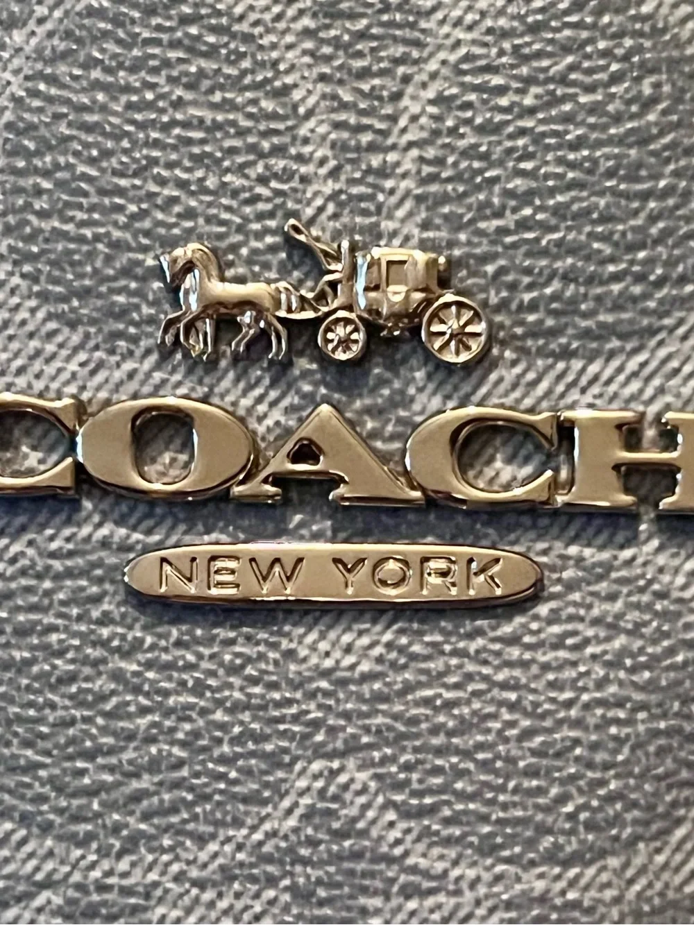 Authentic (COACH) Fiona Zip Tote Handbag in Signature Canvas